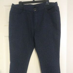 Brand new, Women's size 20 cheeta print blue jeans